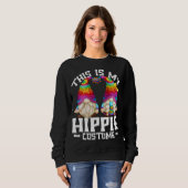 Dit is mijn hippie kostuum grappige Halloween 70s  Trui (Voorkant volledig)