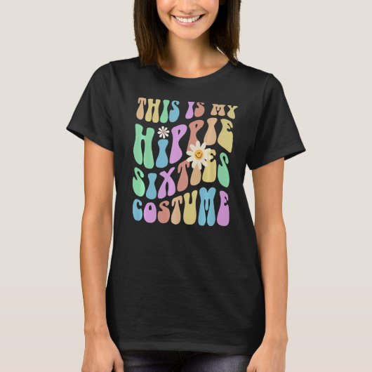 DIT IS MIJN HIPPIE SIXTIES Costume Groovy 60's Pur T-shirt (Voorkant)
