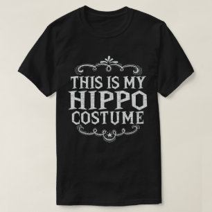 Dit is mijn hippo grappige luie Halloween kostuum T-shirt