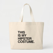 DIT IS MIJN HIPSTER KOSTUUR GROTE TOTE BAG (Voorkant)
