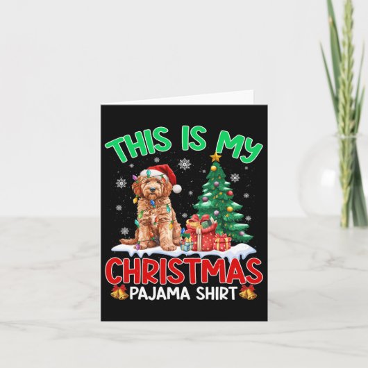 Dit is mijn Hondenliefhebber met Pajama Goldendood Kaart (Voorkant)