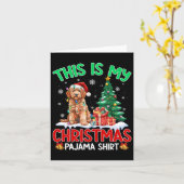 Dit is mijn Hondenliefhebber met Pajama Goldendood Kaart (Gele Bloem)