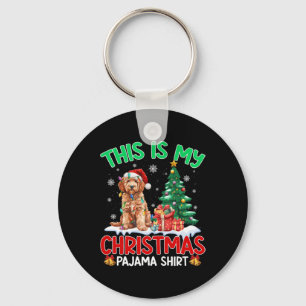 Dit is mijn Hondenliefhebber met Pajama Goldendood Sleutelhanger