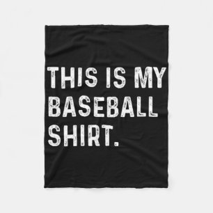 Dit is mijn honkbal Shirt - Pitcher Catcher Mom Da Fleece Deken