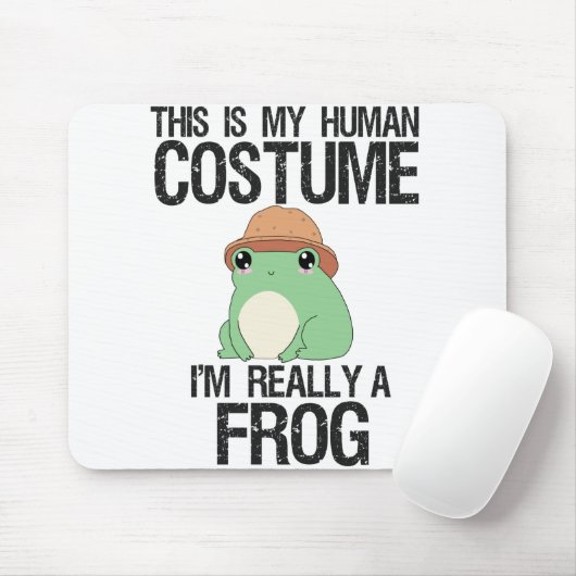 Dit is mijn humaan kostuum... ik ben echt een kikk muismat (Met muis)