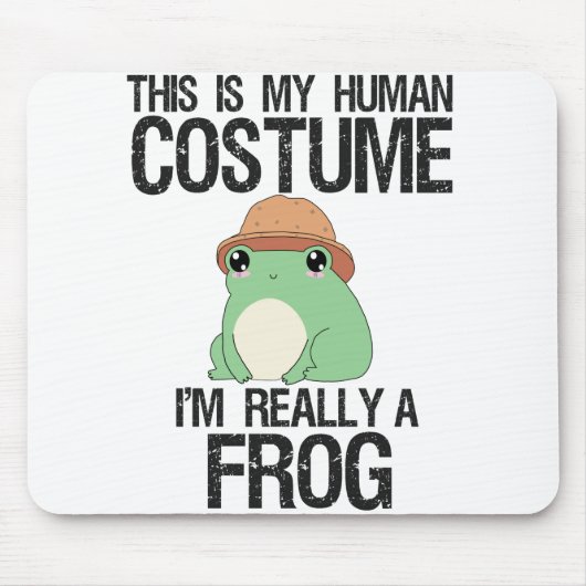 Dit is mijn humaan kostuum... ik ben echt een kikk muismat (Voorkant)