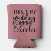 Dit is mijn huwelijksplanning Bruid om te trouwen Blikjeskoeler (Achterkant)