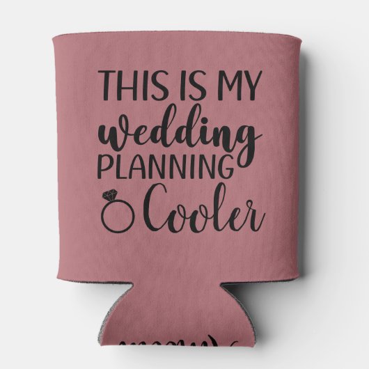 Dit is mijn huwelijksplanning Bruid om te trouwen Blikjeskoeler (Achterkant)