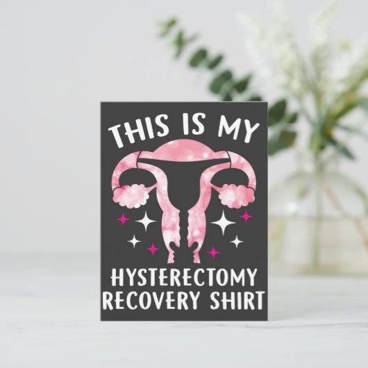 Dit is mijn Hysterectomy Recovery Shirt Briefkaart (Staand voorkant)