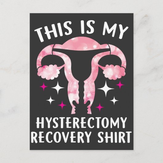 Dit is mijn Hysterectomy Recovery Shirt Briefkaart (Voorkant)