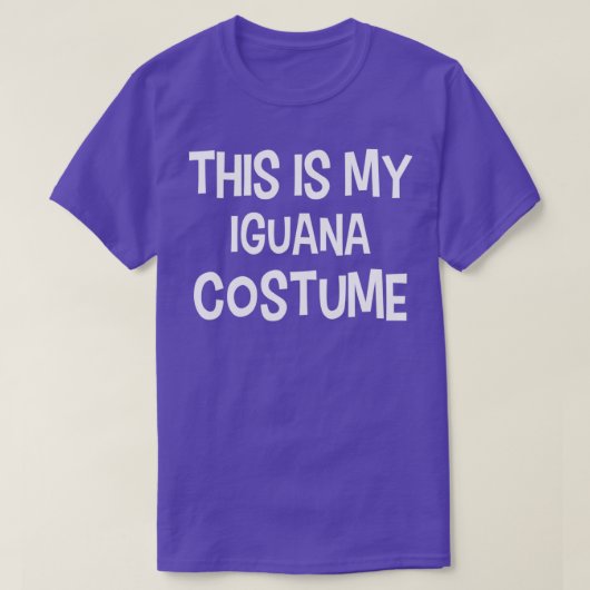 Dit is mijn IGUANA Costume Halloween Simple Costum T-shirt (Design voorkant)