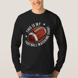 Dit is mijn Ik kijk naar voetbal met citaten zegg T-shirt