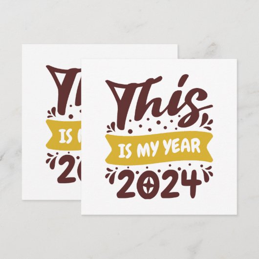 Dit is mijn jaar 2024 (Voorkant / Achterkant)