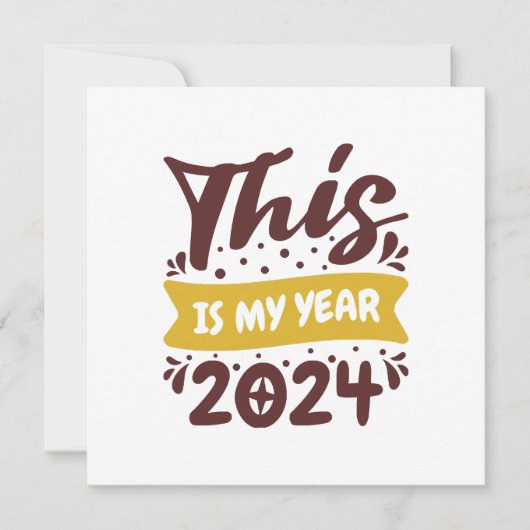 Dit is mijn jaar 2024 kaart (Voorkant)