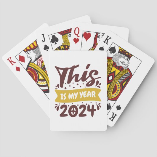 Dit is mijn jaar 2024 pokerkaarten (Achterkant)