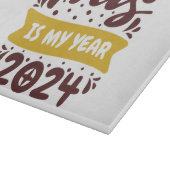 Dit is mijn jaar 2024 snijplank (Hoek)