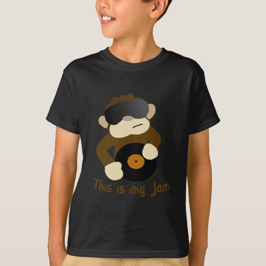 Dit is mijn jam, aap t-shirt (Voorkant)