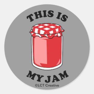 Dit is mijn jam ronde sticker