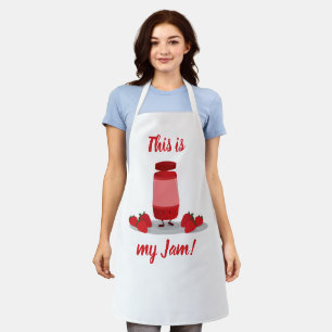Dit is mijn Jam Strawberry Food Pun Schort