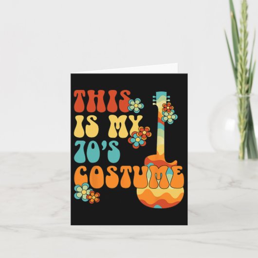 Dit is mijn jaren 70 kostuum Fun Groovy Peace Hall Kaart (Voorkant)