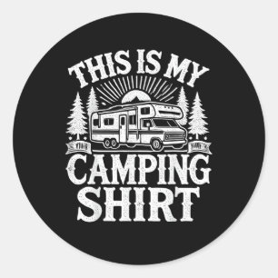 Dit Is Mijn Kampeer Grappige Camper Ronde Sticker