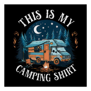 Dit Is Mijn Kampeer Wandelen Grappige Camper Perfect Poster