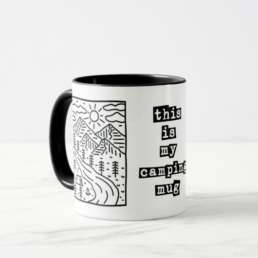 Dit is mijn kampeermok grappige camping mok koffie (Voorkant links)