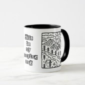 Dit is mijn kampeermok grappige camping mok koffie (Voorkant rechts)