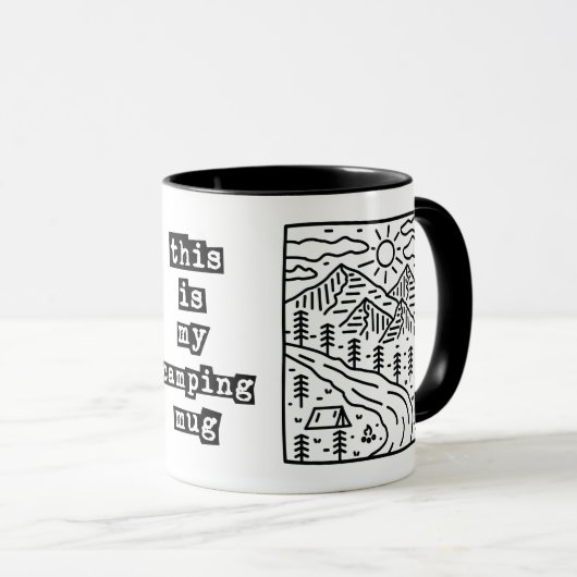 Dit is mijn kampeermok grappige camping mok koffie (Voorkant rechts)