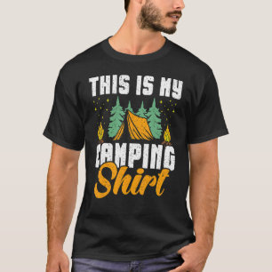 Dit Is Mijn Kampeerterrein   Kampeerder Buiten Kam T-shirt