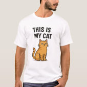 Dit is mijn kat - Grappig Cat Lover T-shirt (Voorkant)