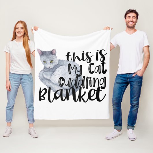 Dit is mijn kat knuffelbak fleece deken (In situ)