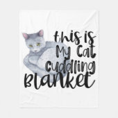 Dit is mijn kat knuffelbak fleece deken (Voorkant)