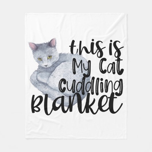Dit is mijn kat knuffelbak fleece deken (Voorkant)