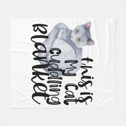 Dit is mijn kat knuffelbak fleece deken (Voorkant (Horizontaal))