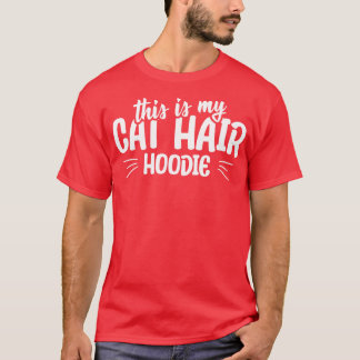 Dit is mijn kattenhaar hoodie grappig kat citaat t-shirt
