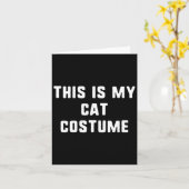 Dit is mijn kattenkostuum Halloween Funny Easy Kin Kaart (Gele Bloem)