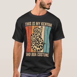 Dit is mijn Keniaanse Sand Boa kostuum Slangeneige T-shirt