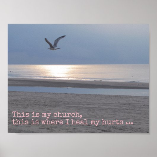 Dit is mijn kerk - Inspirerend citaat Poster (Voorkant)