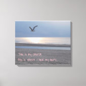 Dit is mijn kerk _ Inspirerend Quote Canvas (Voorkant)