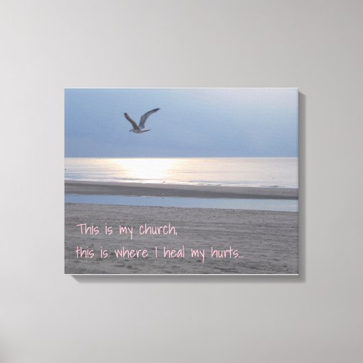 Dit is mijn kerk _ Inspirerend Quote Canvas (Voorkant)