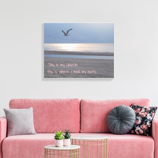 Dit is mijn kerk _ Inspirerend Quote Canvas (Insitu (Woonkamer))