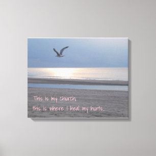 Dit is mijn kerk _ Inspirerend Quote Canvas Afdruk