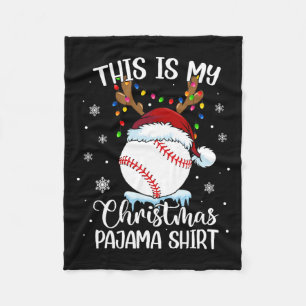 Dit is mijn kerst baseball xmas sport jongens mij fleece deken