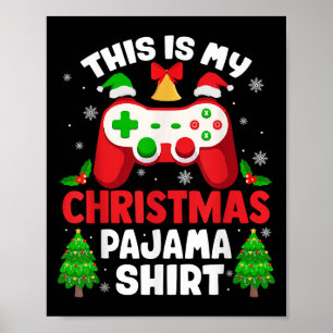 Dit Is Mijn Kerst Kabouterhemd Video Gamer Gami Poster