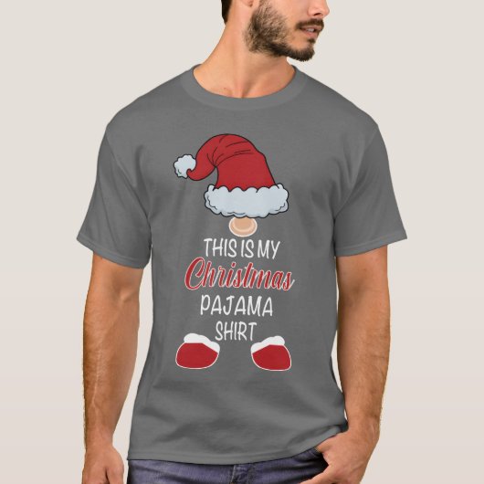 Dit is mijn Kerst Pijama Grappige Kerstmis T-shirt (Voorkant)
