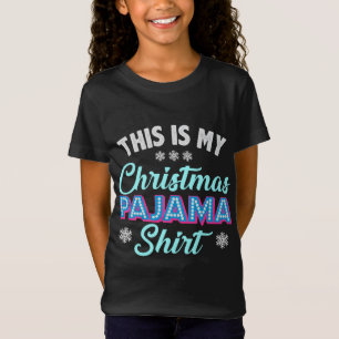 Dit is mijn kerst pyjama cool familie x-mas cadeau t-shirt