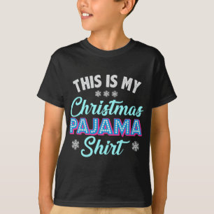 Dit is mijn kerst pyjama cool familie x-mas cadeau t-shirt