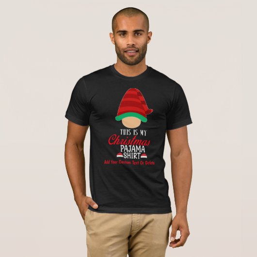 Dit is mijn kerst pyjama grappig cadeau voor Kerst T-shirt (Voorkant volledig)