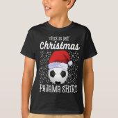 Dit is mijn kerst pyjama grappig voetbal kerst t-shirt (Voorkant)